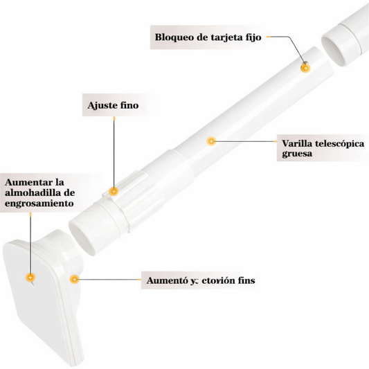 Barra Telescópica Ultra Resistente Ajustable