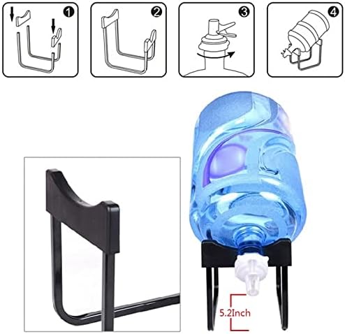 Base de metal y válvula reguladora para garrafón de agua