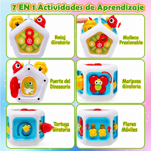 Cubo Sensorial Montessori 6 en 1