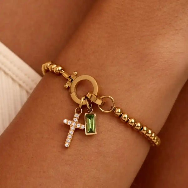 Pulsera Cruz Vintage